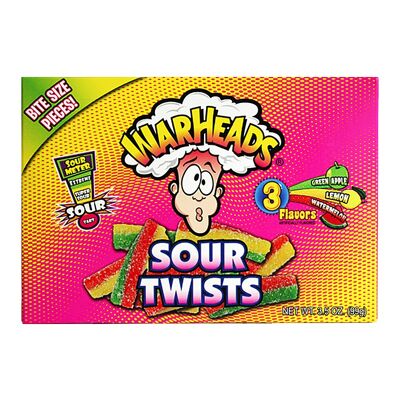 Warheads - Sour Twists Theatre Box 3.5oz (99g)