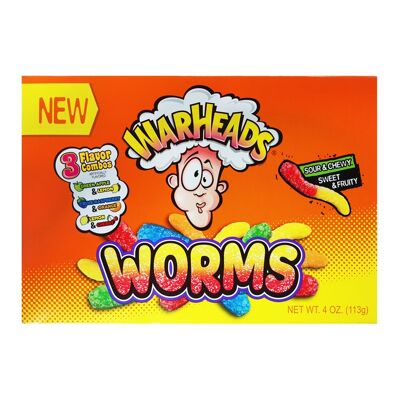 Warheads - Sour Worms Theatre Box 4oz (113g)