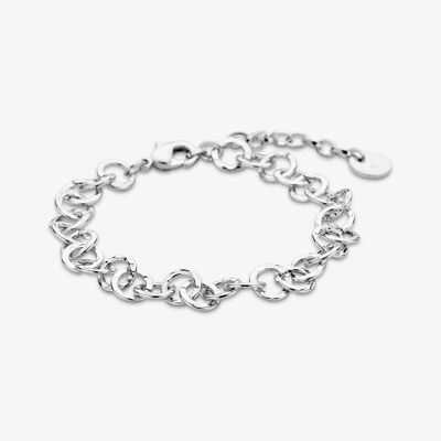 Schakel armband Lulu silver plated