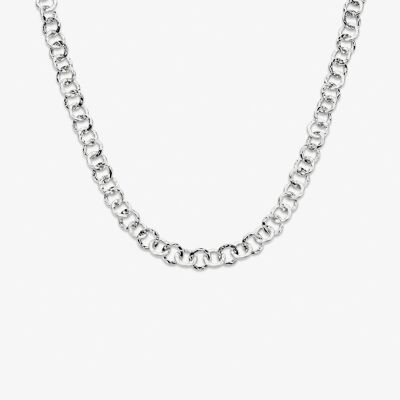 Schakel ketting Lulu silver plated