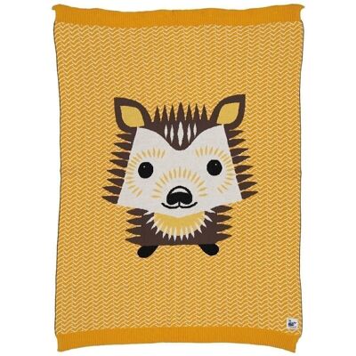 Hedgehog knit blanket