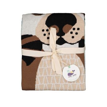 Couverture bébé en tricot loutre - Cadeaux de naissance 6