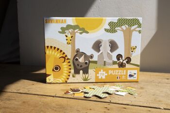 Puzzle enfant 70 pièces Savannah - Made in France 11