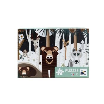Puzzle enfant 70 pièces Winter Wildlife - Made in France 8