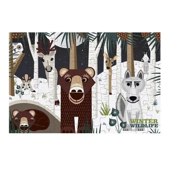 Puzzle enfant 70 pièces Winter Wildlife - Made in France 11