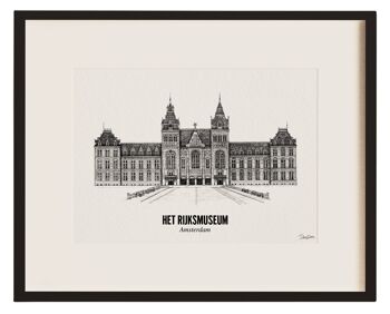 Het Rijksmuseum - 21X30CM - Douwedraws laat 1 boom planten 1