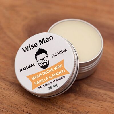 30ml Moustache Wax - Vanilla and Mango