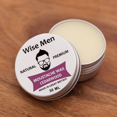 30ml Moustache Wax - Cedarwood