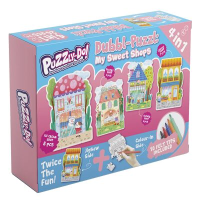 My Sweet Shops Dubbl-Puzzl Colour-in Jigsaws