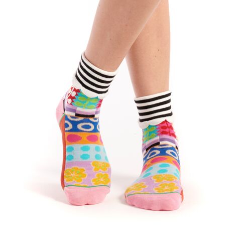 chaussette revers dots