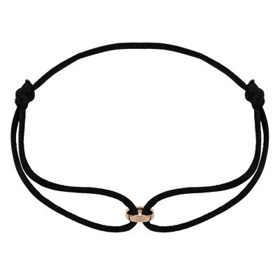 Forever symbool satijnen armband - Zwart