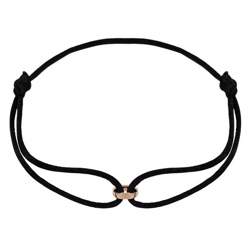 Forever symbool satijnen armband - Bruin