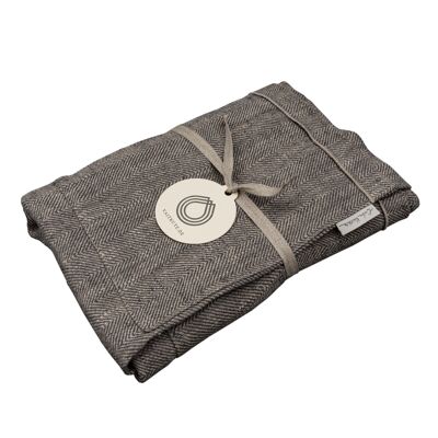 Linen apron AUDRA, color: gray