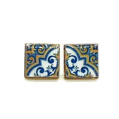 Samantha - Portuguese Tile Stud Earrings