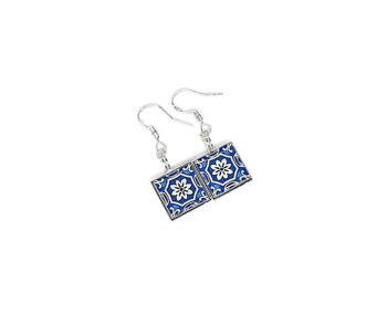 Boucles d'Oreilles Petits Carreaux Chiado 4