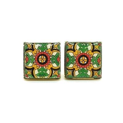 Boucles d'oreilles mexicaines colorées