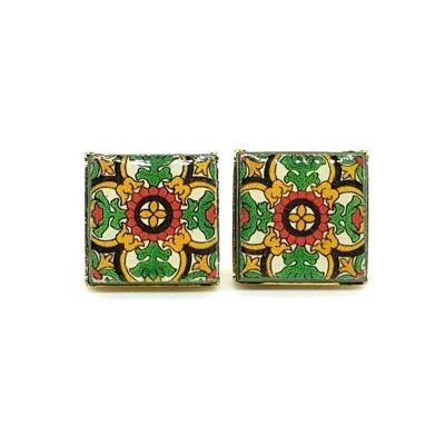 Mexican Colorful Stud Earrings