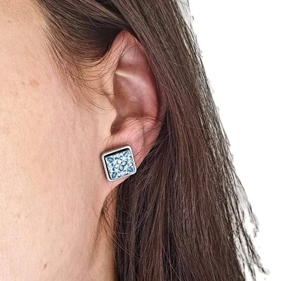 Small Antique Tile Earrings