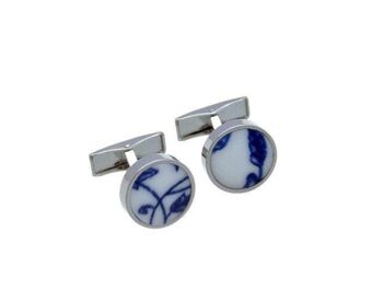 Boutons de manchette en porcelaine de Delft 4