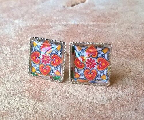 Small Mexican Stud Earrings