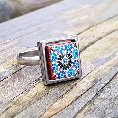 Moorish Small Tile Ring