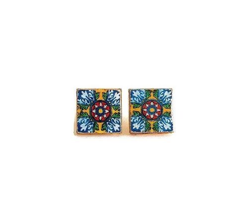 Mexican Small Tile Earrings