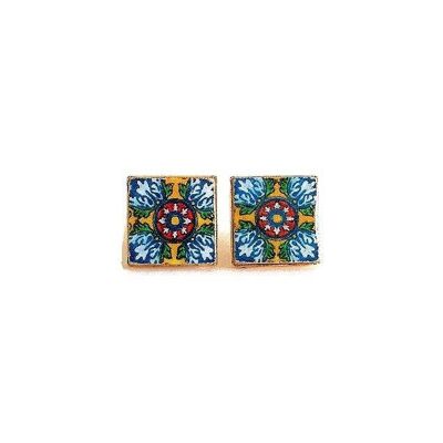 Mexican Small Tile Earrings