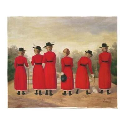 RED LADIES , 14" x 11"
