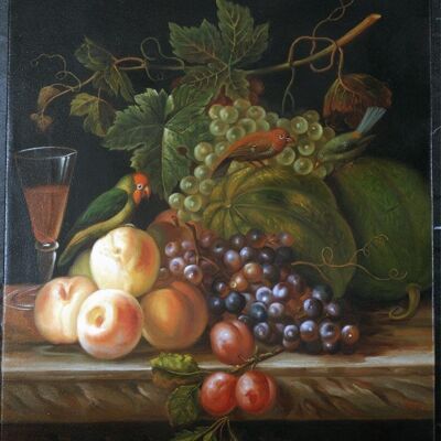 STILL LIFE WITH FRUIT , 30" x 24"