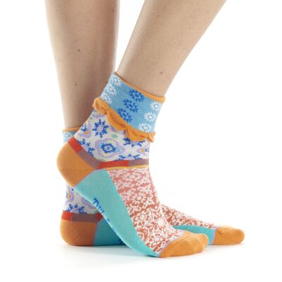 Azul women's cuffed sock
