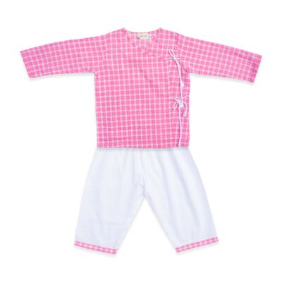Pink Checks Pyjama Set