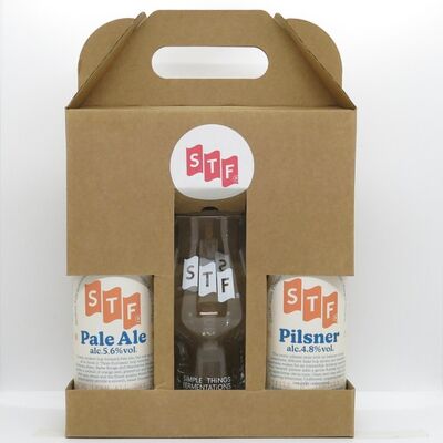 Geschenkbox - Pale Ale, Twisted Pilsner + Glas