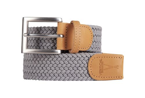 Ceinture tressée Gris foncé