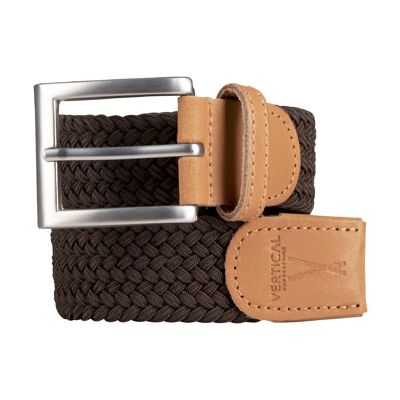 Brown braided belt