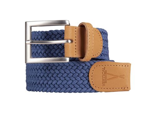 Ceinture tressée Bleu