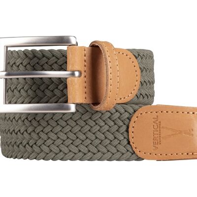 Khaki braided belt