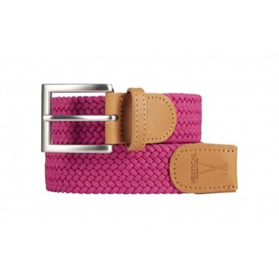 Pink braided belt