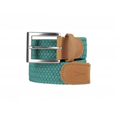 Green braided belt