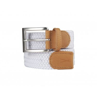 Braided belt White