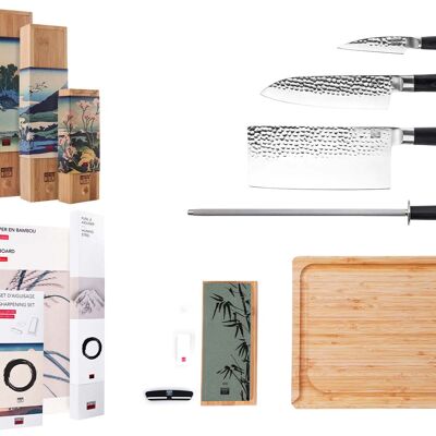 Deluxe Asian Knife Set - 6 pieces