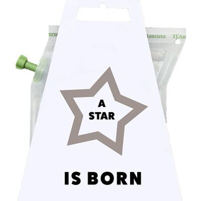 A STAR IS BORN *WHITE* Teebrauer-Geschenkkarte