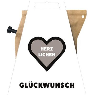 Carta regalo HERZLICHEN GLÜCKWUNSCH per la produzione di caffè