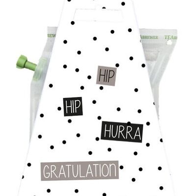 HIP HIP HURRA GRATULATION Carte-cadeau Teabrewer