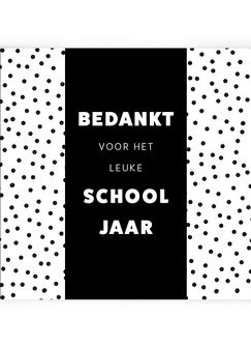 BEDANKT SCHOOLJAAR •  CHOCOLADEWENS