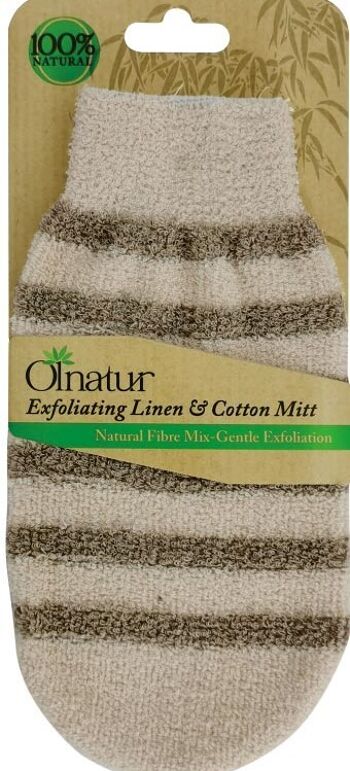 Gant exfoliant en lin et coton, gant exfoliant naturel, gants exfoliants doux, gants de douche en lin, épurateur corporel naturel 5