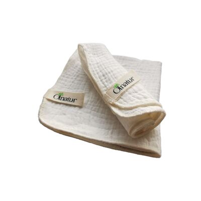 Two Muslin Face Wash Cloths Gentle Exfoliation and Cleansing