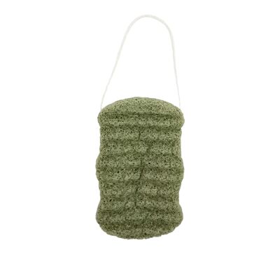 Esponja corporal de baño Konjac, esponja de baño Konjac con infusión de té verde, esponja exfoliante calmante, esponja de baño natural para pieles sensibles