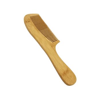 Peigne en bambou, peigne à dents larges, peigne anti-frisottis, démêlant antistatique, peigne à cheveux en bambou 3