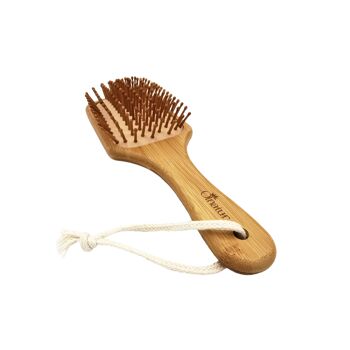 Grande brosse à cheveux en bambou, brosse démêlante en bambou, masseur de tête naturel, brosse à cheveux écologique, démêlant cheveux naturels 2