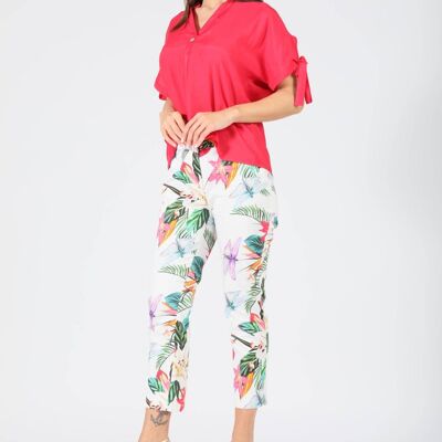 Capri algodón estampado